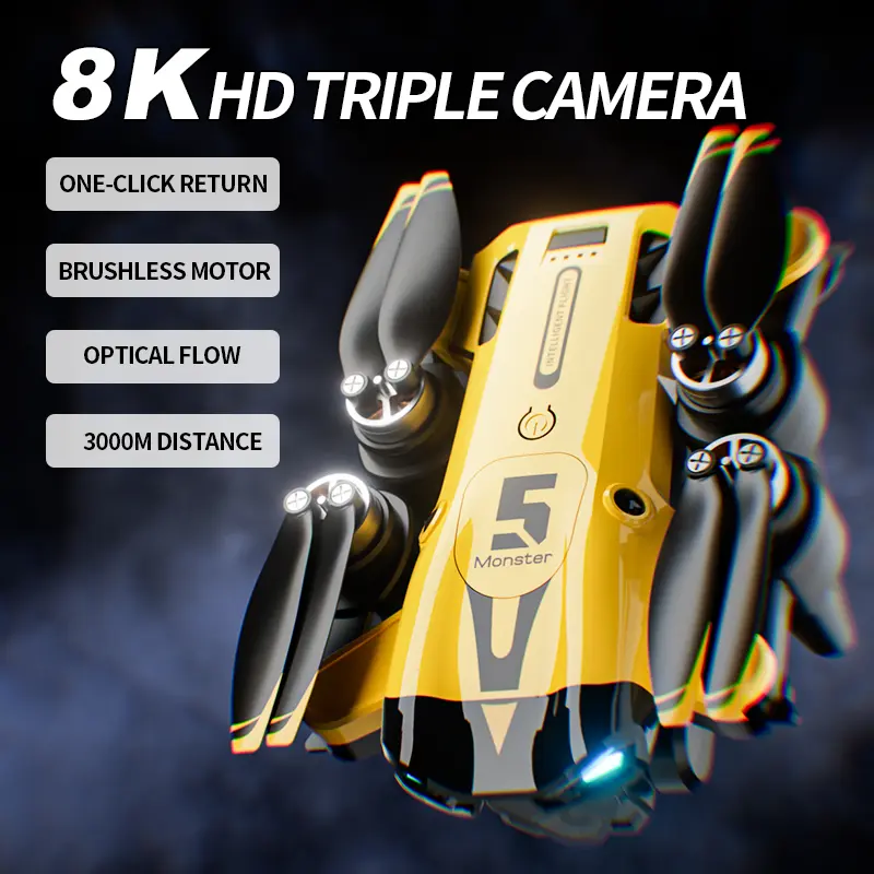 Drone camera - 8k triple camera